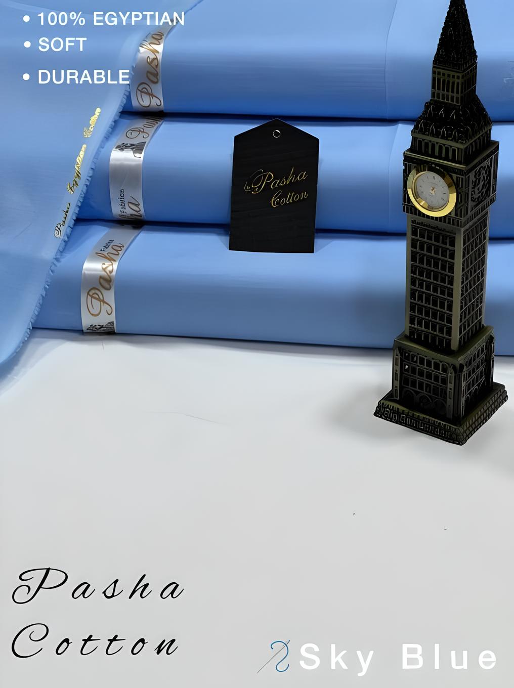 Pure Pasha Cotton Sky Blue Suit –