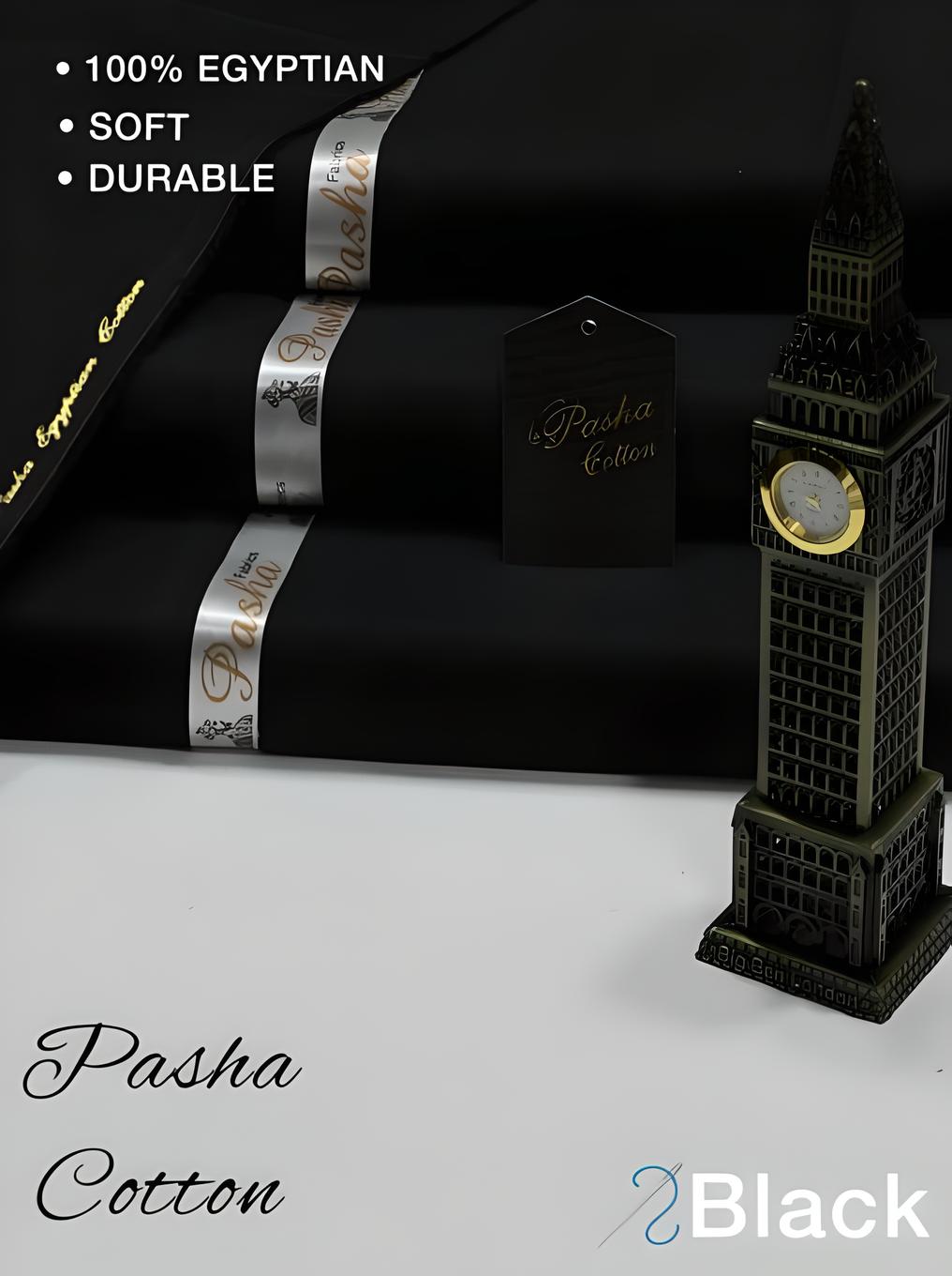 Pure Pasha Cotton Black Suit –
