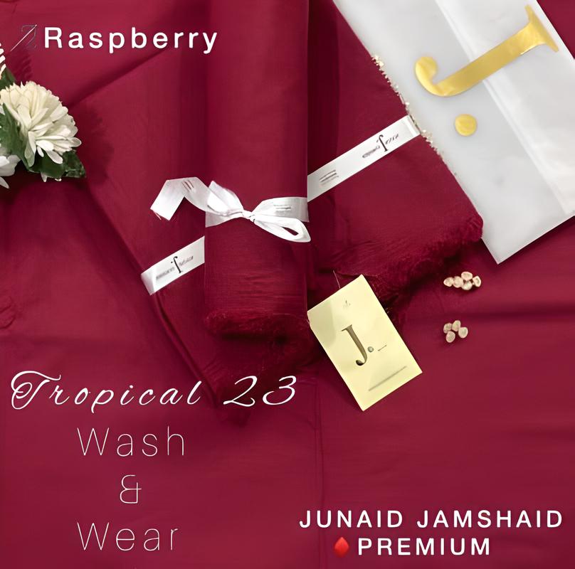 . J. Wash & Wear Suit – Raspberry