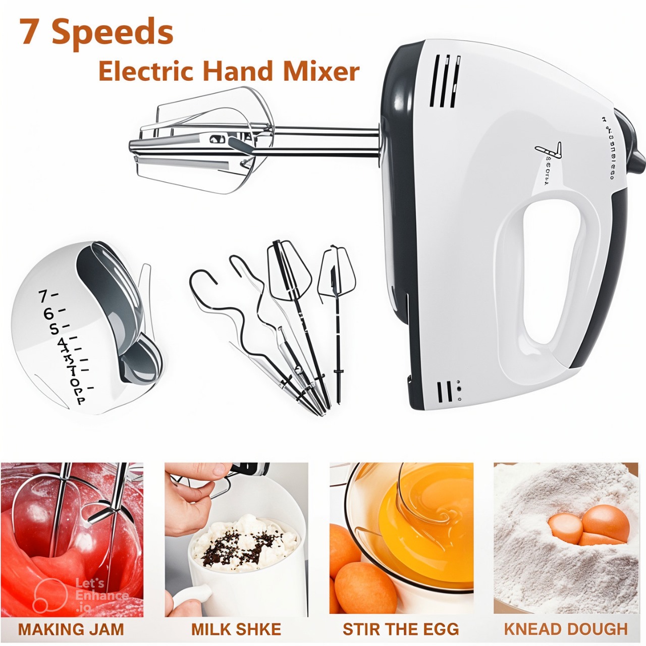 7-Speed Adjustable Hand Mixer