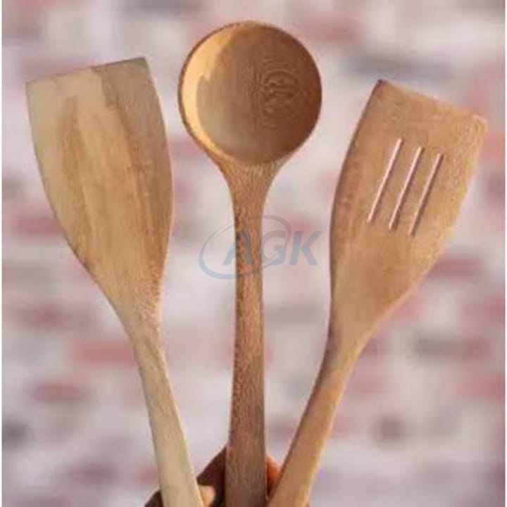Wooden Kitchen Spoons (Set of 3)